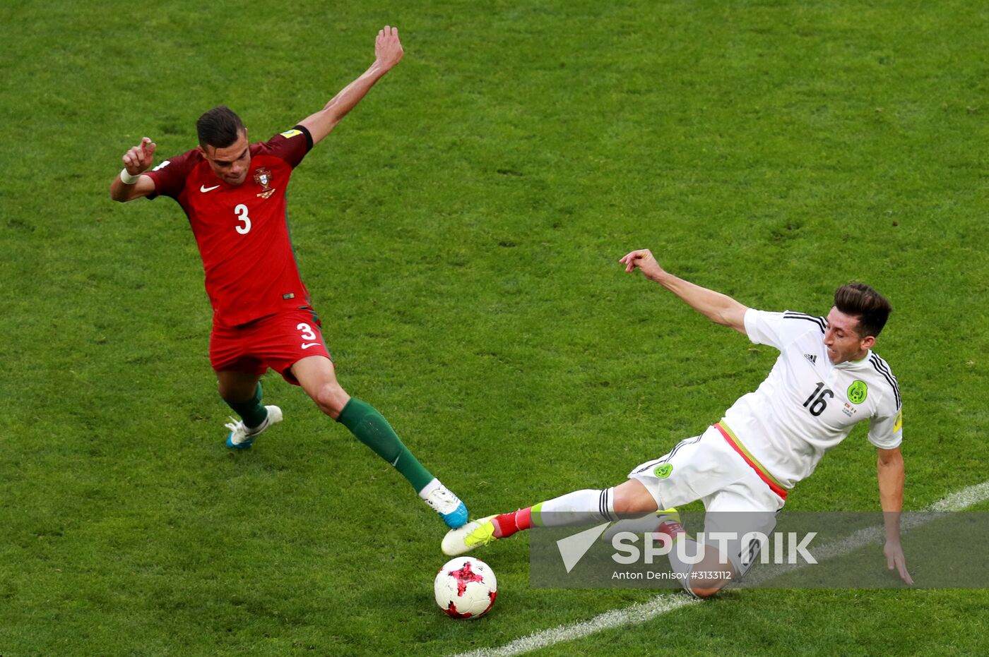 Football. 2017 FIFA Confederations Cup. Portugal vs. Mexico