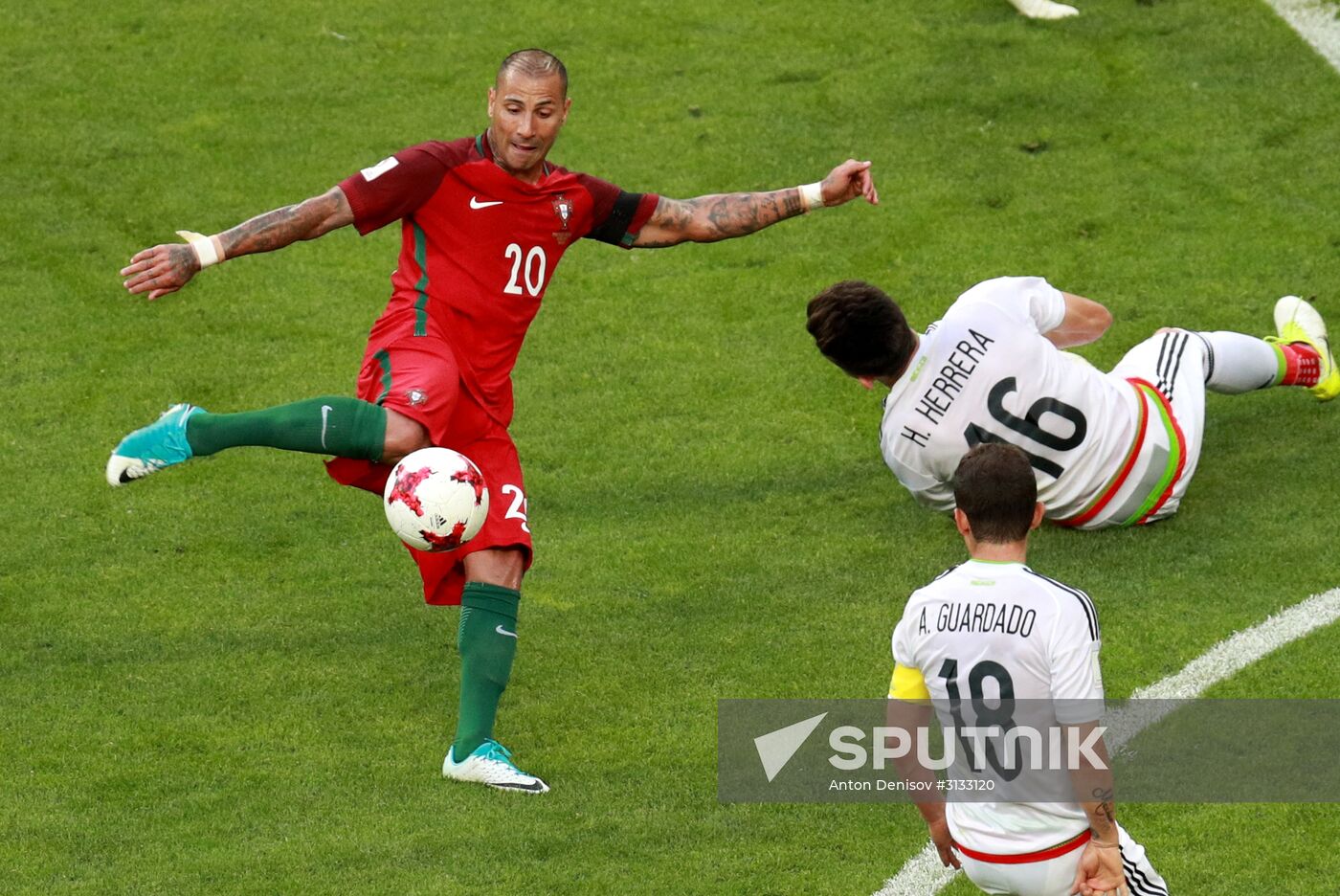 Football. 2017 FIFA Confederations Cup. Portugal vs. Mexico