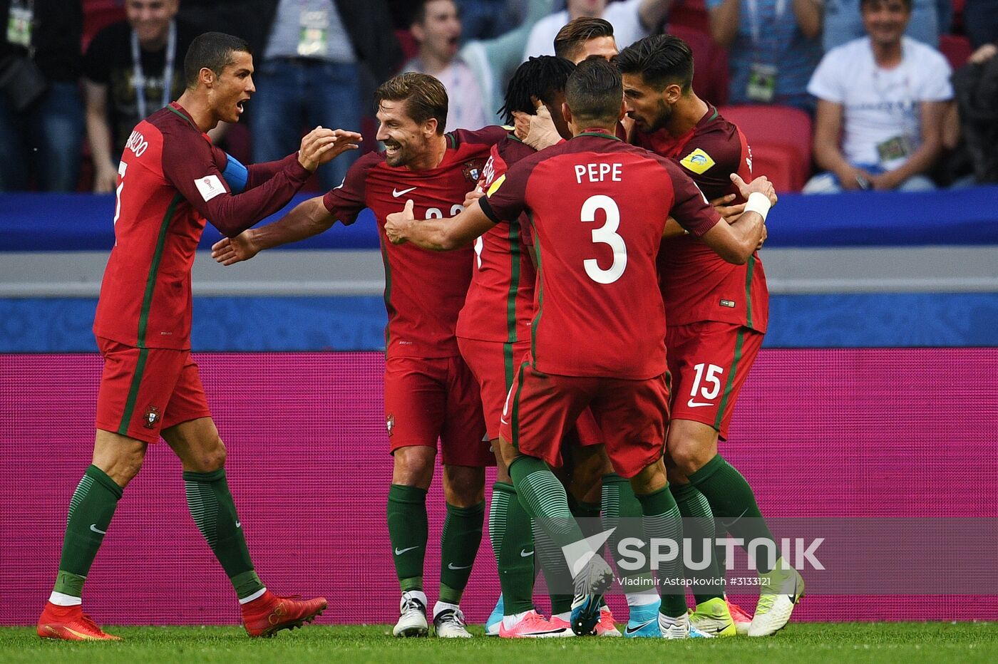 Football. 2017 FIFA Confederations Cup. Portugal vs. Mexico