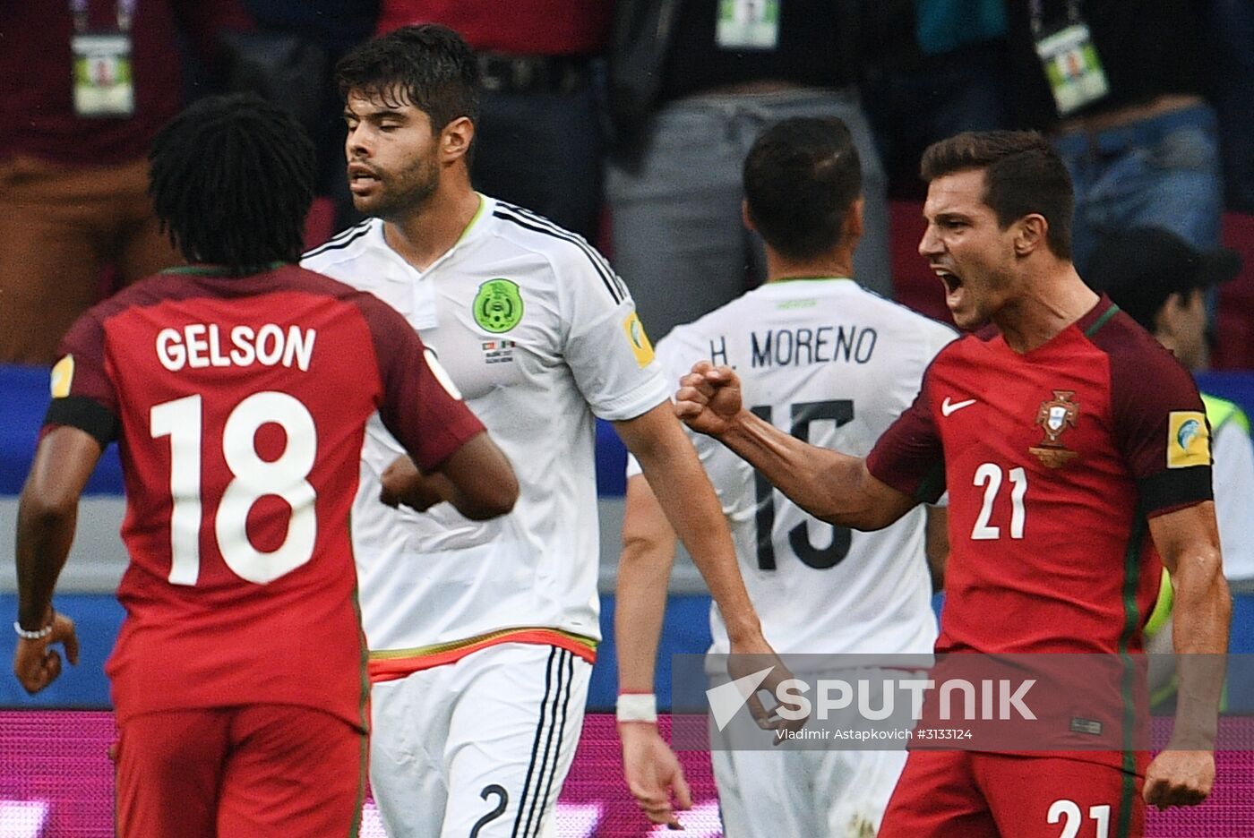 Football. 2017 FIFA Confederations Cup. Portugal vs. Mexico