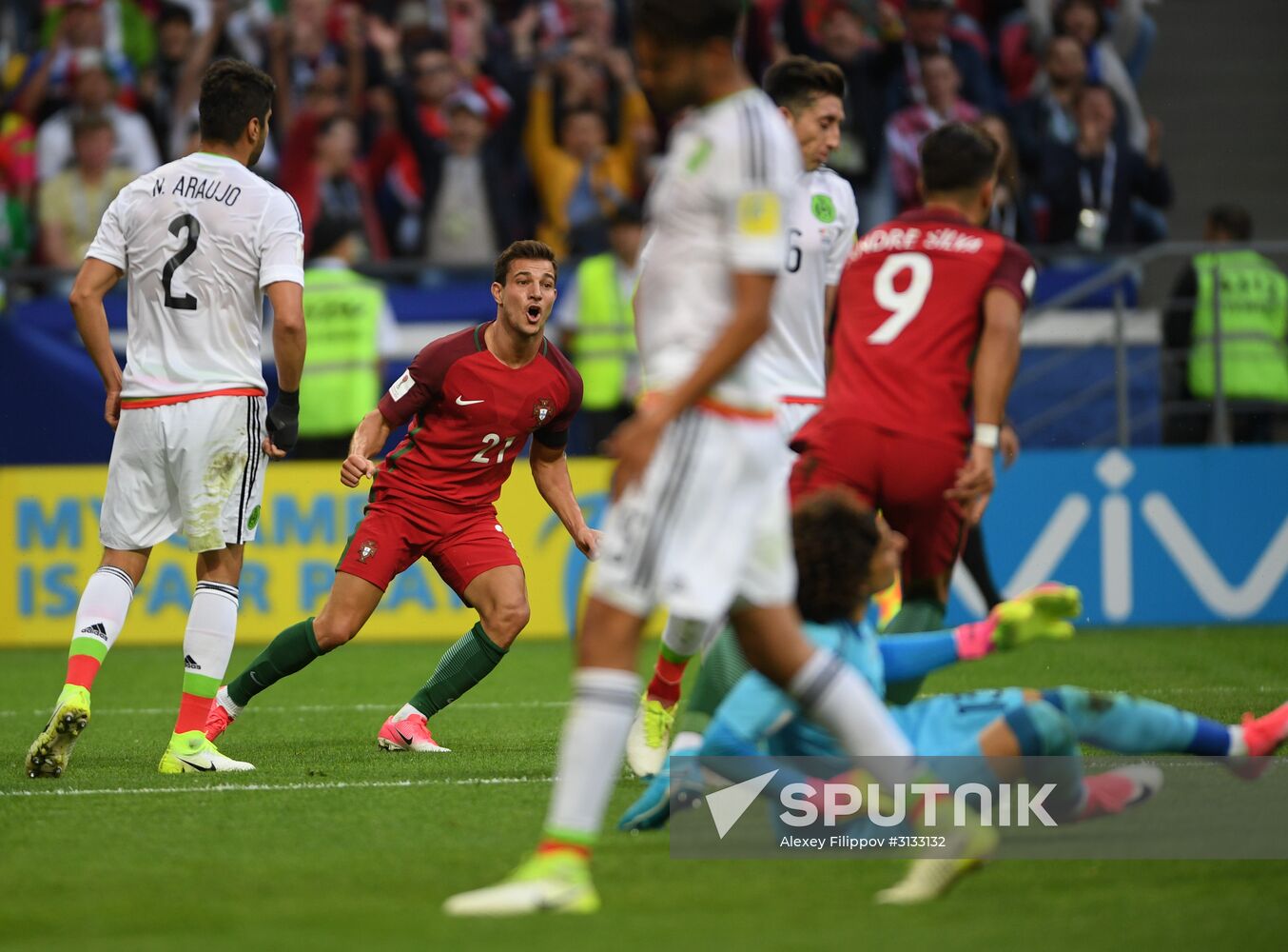 Football. 2017 FIFA Confederations Cup. Portugal vs. Mexico