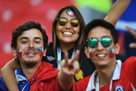 Football. 2017 FIFA Confederations Cup. Cameroon vs. Chile