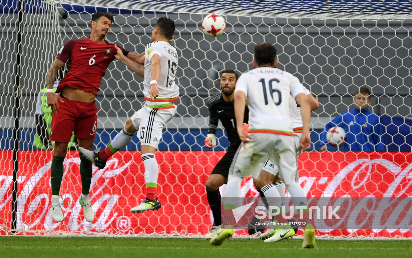 Football. 2017 FIFA Confederations Cup. Portugal vs. Mexico
