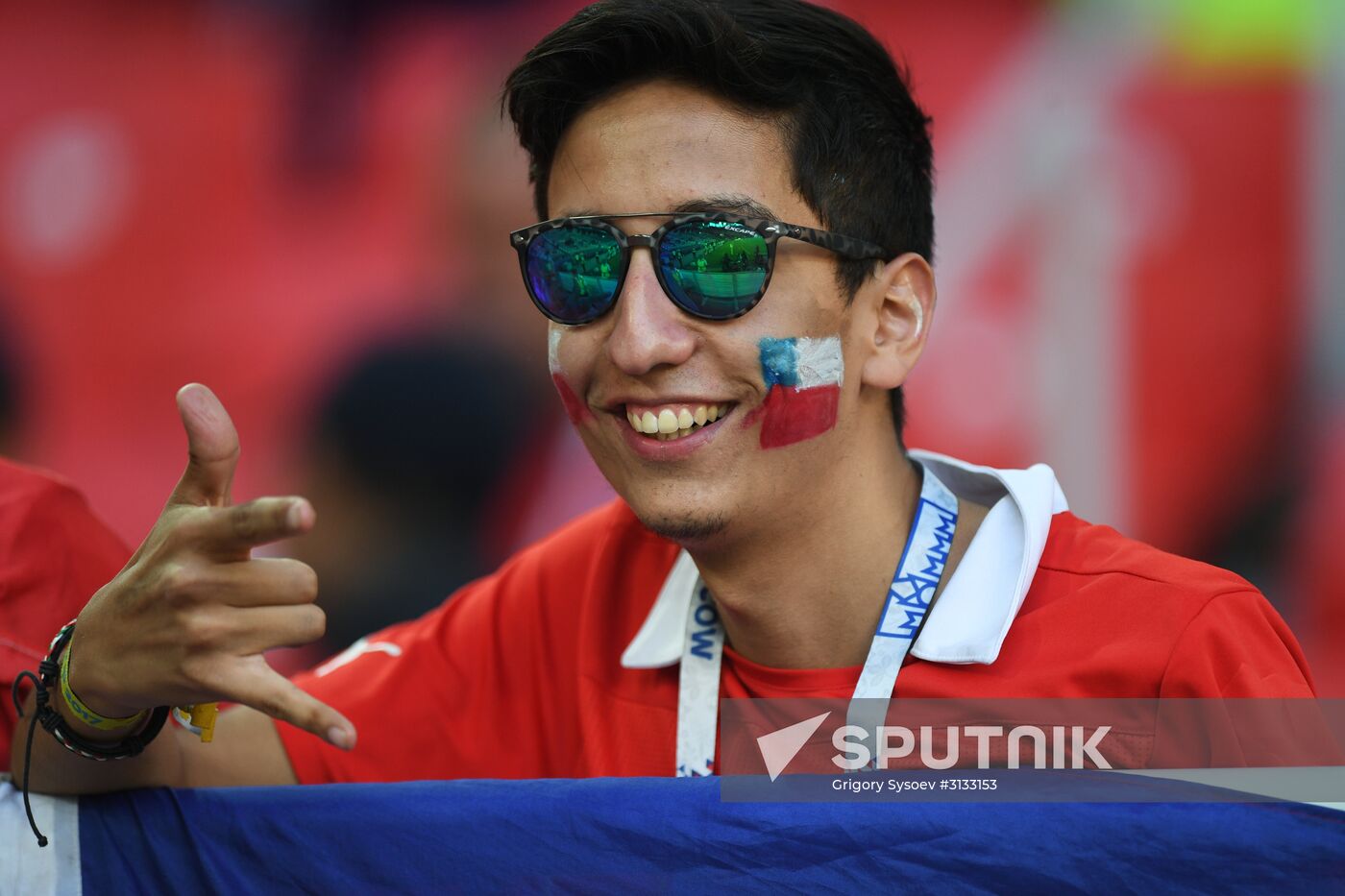 Football. 2017 FIFA Confederations Cup. Cameroon vs. Chile