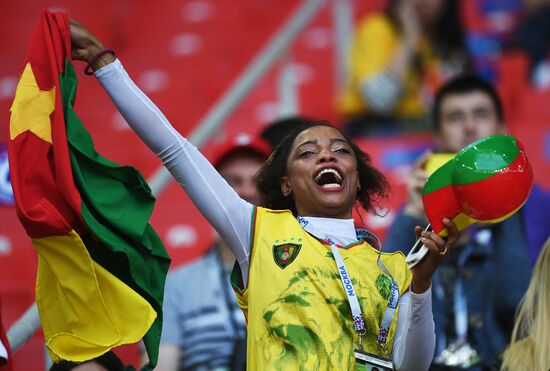 Football. 2017 FIFA Confederations Cup. Cameroon vs. Chile