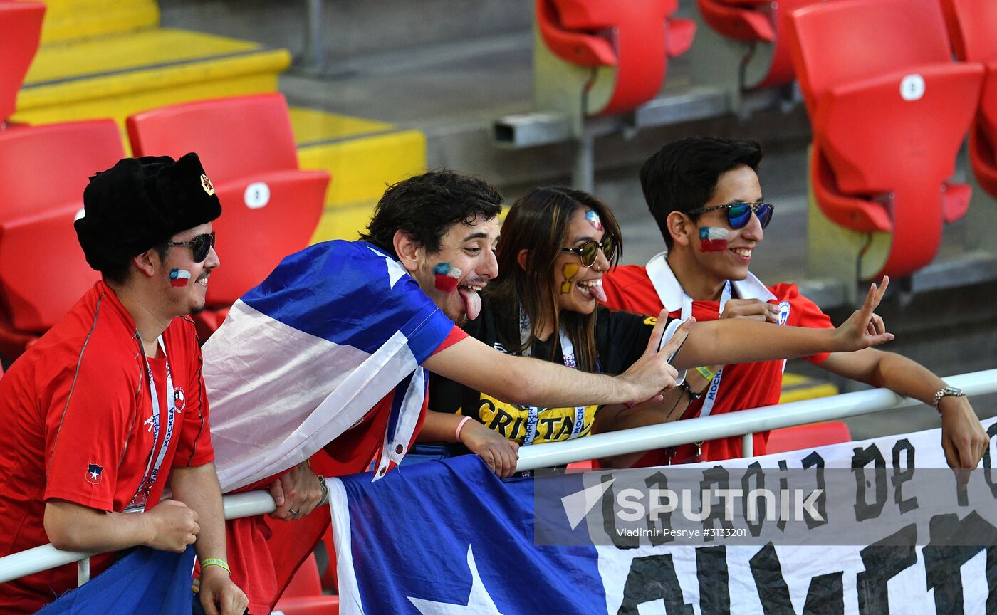 Football. 2017 FIFA Confederations Cup. Cameroon vs. Chile