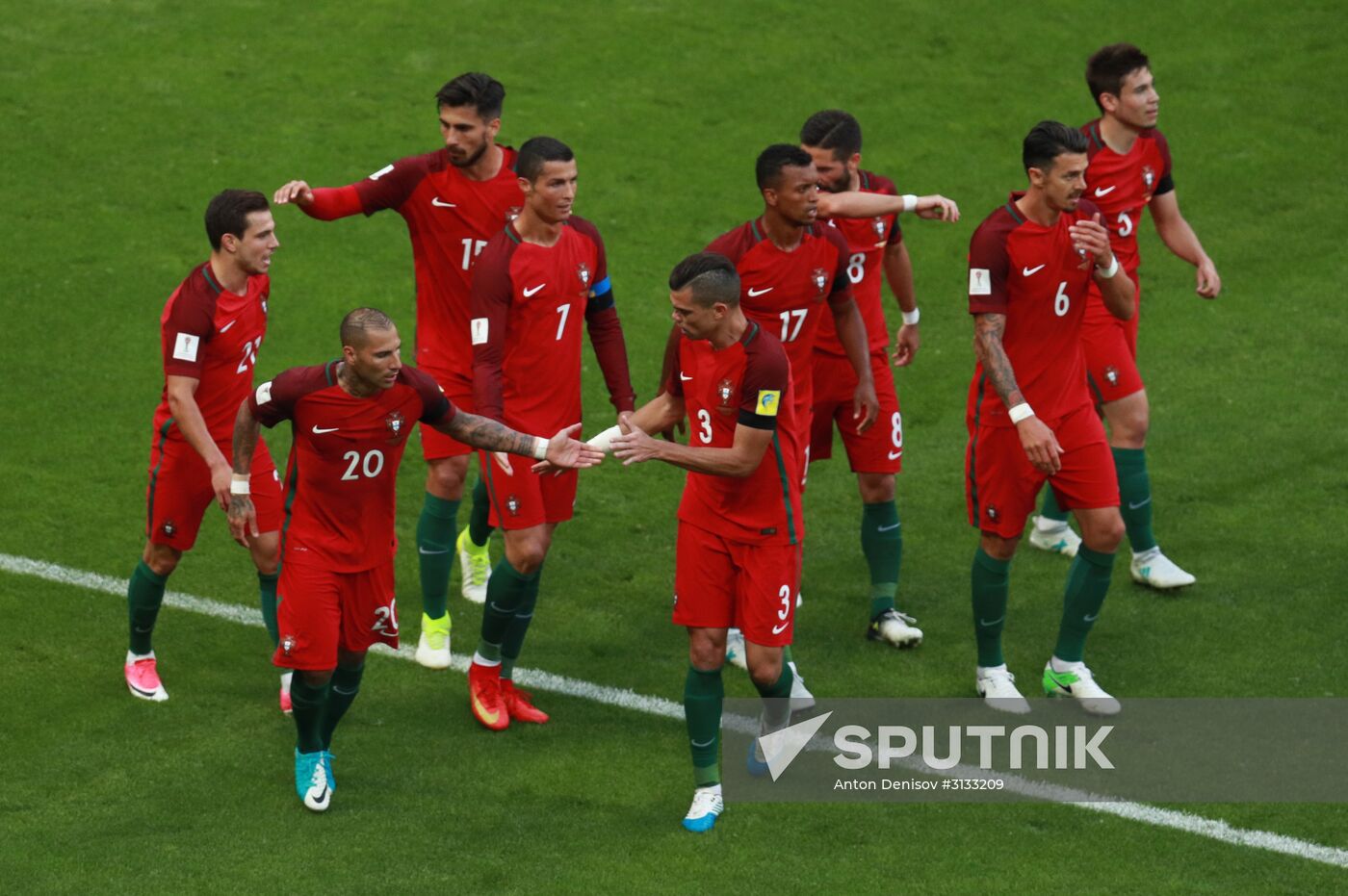 Football. 2017 FIFA Confederations Cup. Portugal vs. Mexico