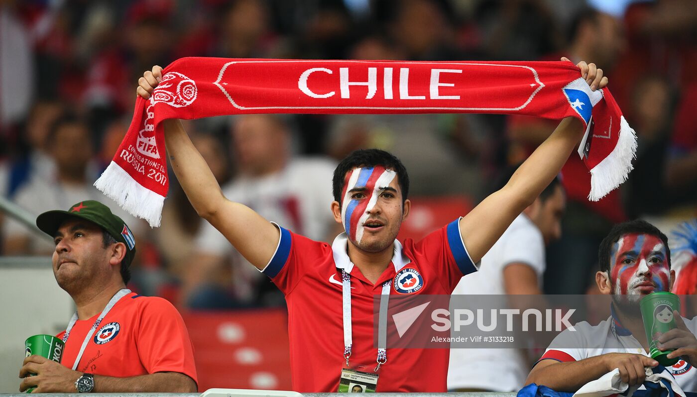 Football. 2017 FIFA Confederations Cup. Cameroon vs. Chile