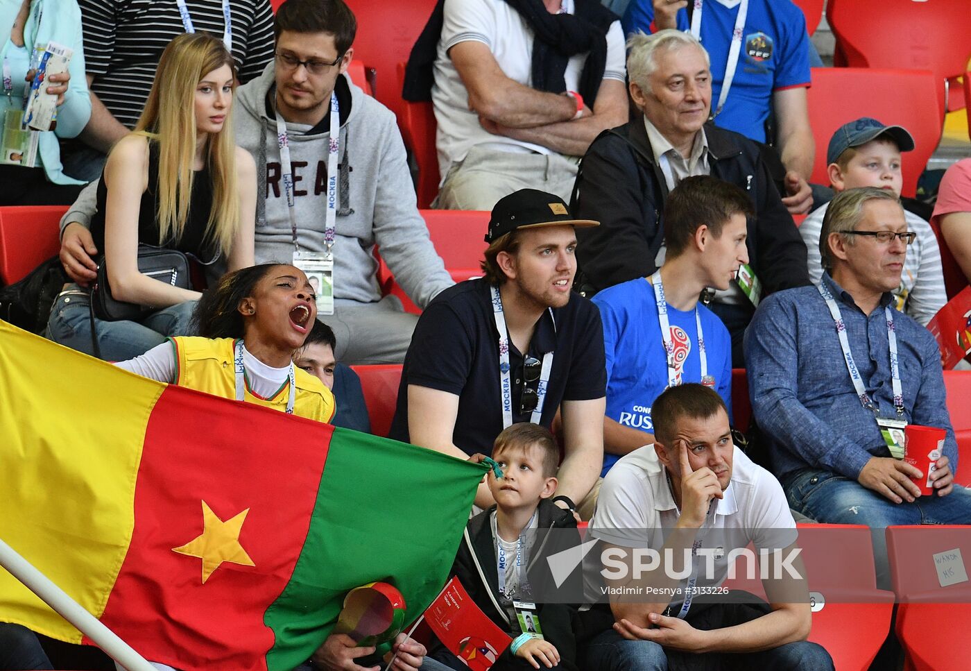 Football. 2017 FIFA Confederations Cup. Cameroon vs. Chile