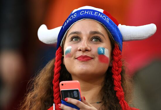 Football. 2017 FIFA Confederations Cup. Cameroon vs. Chile