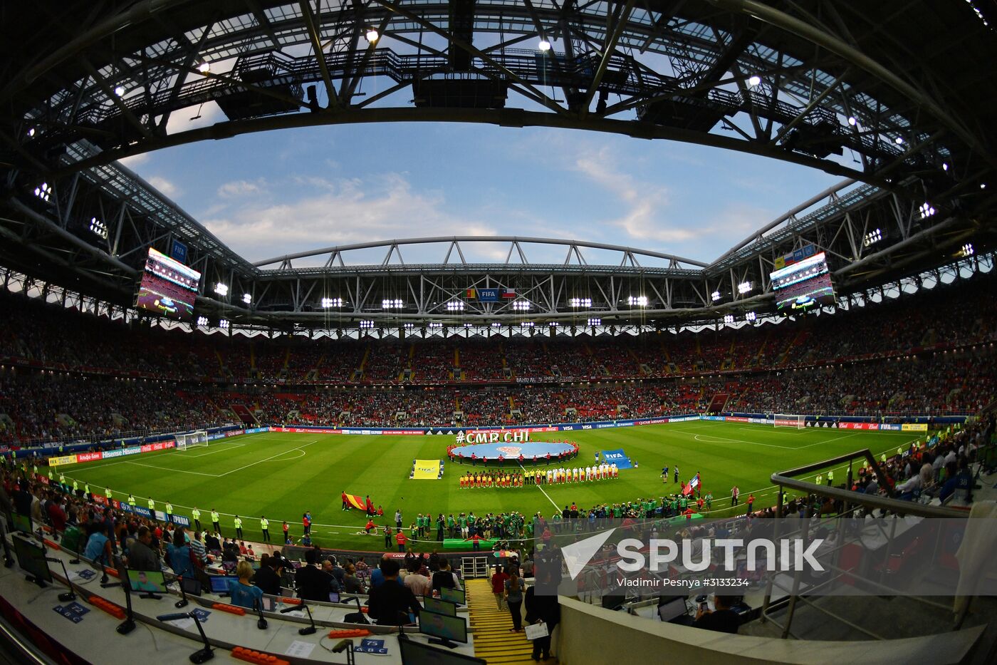 Football. 2017 FIFA Confederations Cup. Cameroon vs. Chile