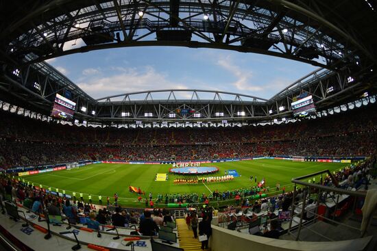 Football. 2017 FIFA Confederations Cup. Cameroon vs. Chile