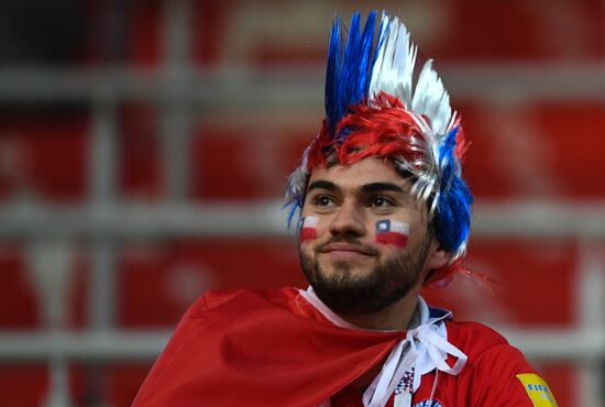 Football. 2017 FIFA Confederations Cup. Cameroon vs. Chile
