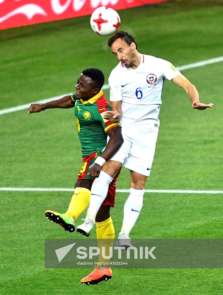 Football. 2017 FIFA Confederations Cup. Cameroon vs. Chile