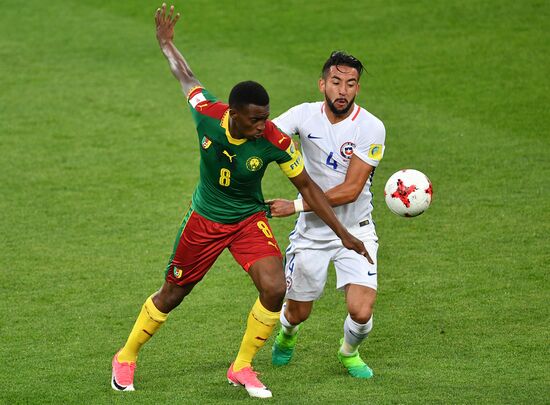 Football. 2017 FIFA Confederations Cup. Cameroon vs. Chile