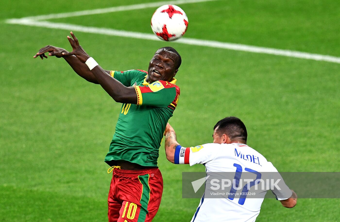 Football. 2017 FIFA Confederations Cup. Cameroon vs. Chile