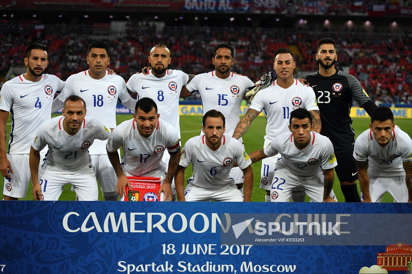 Football. 2017 FIFA Confederations Cup. Cameroon vs. Chile