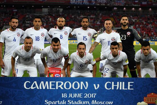 Football. 2017 FIFA Confederations Cup. Cameroon vs. Chile