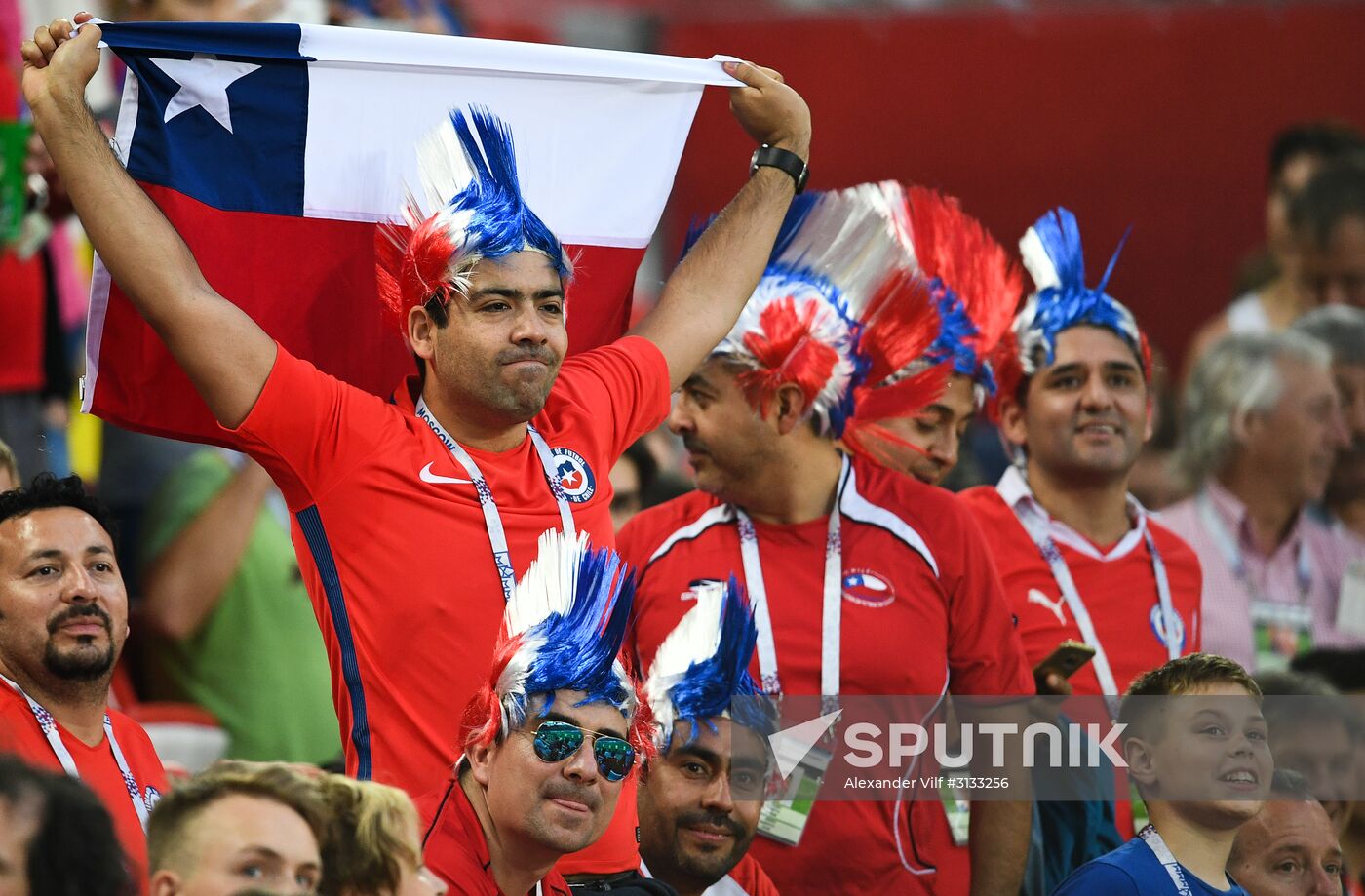 Football. 2017 FIFA Confederations Cup. Cameroon vs. Chile