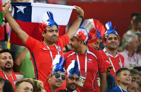 Football. 2017 FIFA Confederations Cup. Cameroon vs. Chile