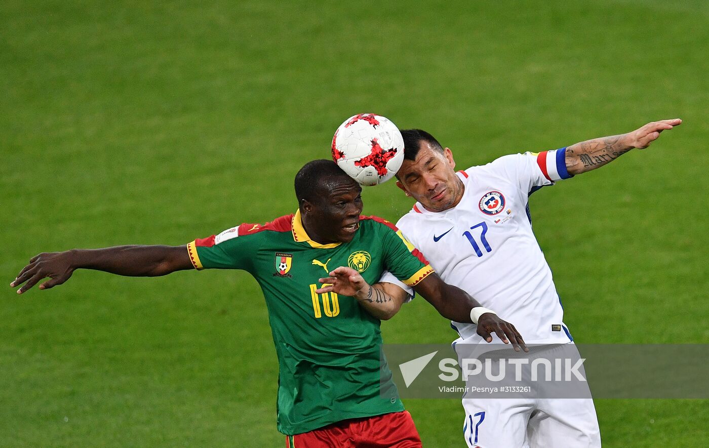 Football. 2017 FIFA Confederations Cup. Cameroon vs. Chile