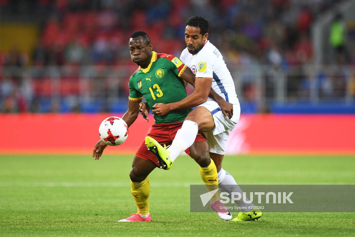 Football. 2017 FIFA Confederations Cup. Cameroon vs. Chile