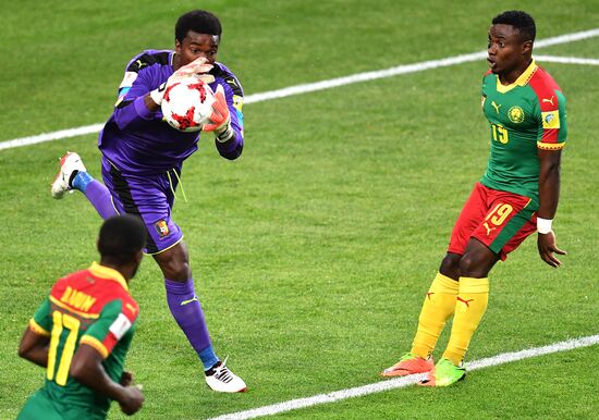 Football. 2017 FIFA Confederations Cup. Cameroon vs. Chile