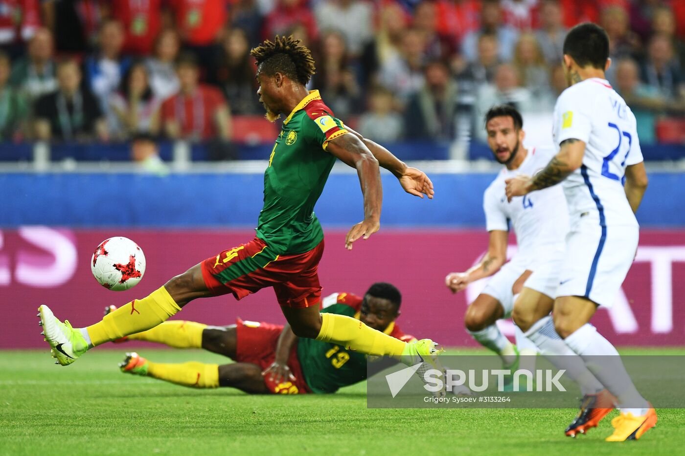 Football. 2017 FIFA Confederations Cup. Cameroon vs. Chile