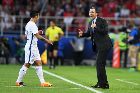 Football. 2017 FIFA Confederations Cup. Cameroon vs. Chile