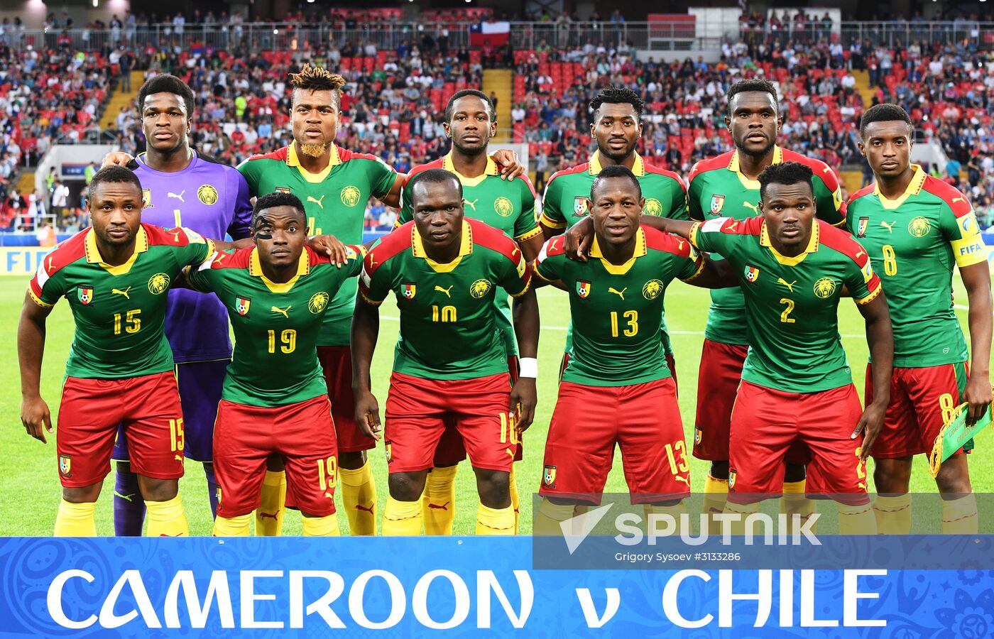 Football. 2017 FIFA Confederations Cup. Cameroon vs. Chile