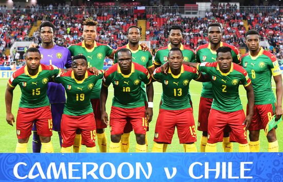 Football. 2017 FIFA Confederations Cup. Cameroon vs. Chile