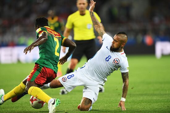 Football. 2017 FIFA Confederations Cup. Cameroon vs. Chile