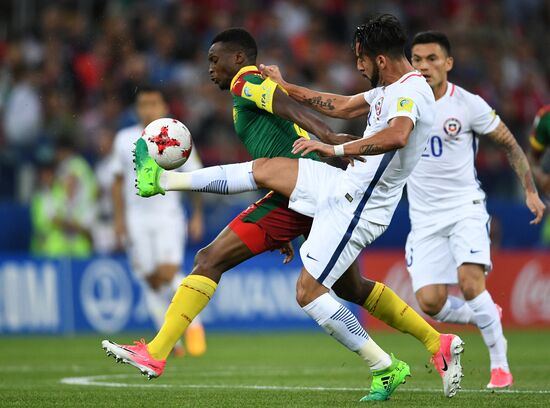 Football. 2017 FIFA Confederations Cup. Cameroon vs. Chile