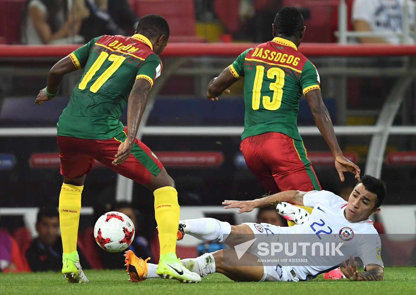 Football. 2017 FIFA Confederations Cup. Cameroon vs. Chile