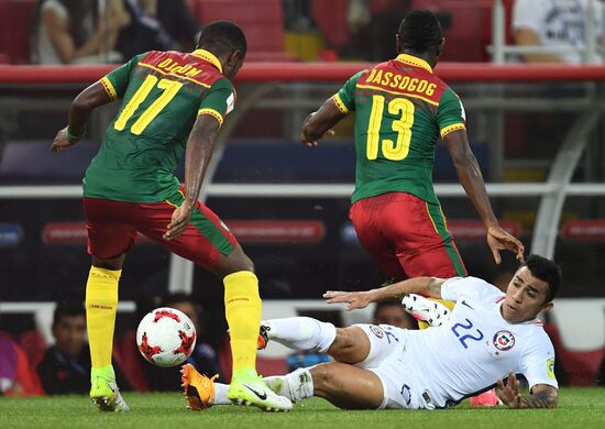 Football. 2017 FIFA Confederations Cup. Cameroon vs. Chile