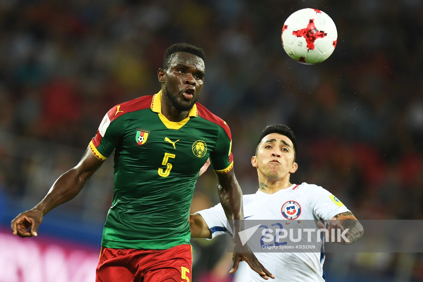 Football. 2017 FIFA Confederations Cup. Cameroon vs. Chile