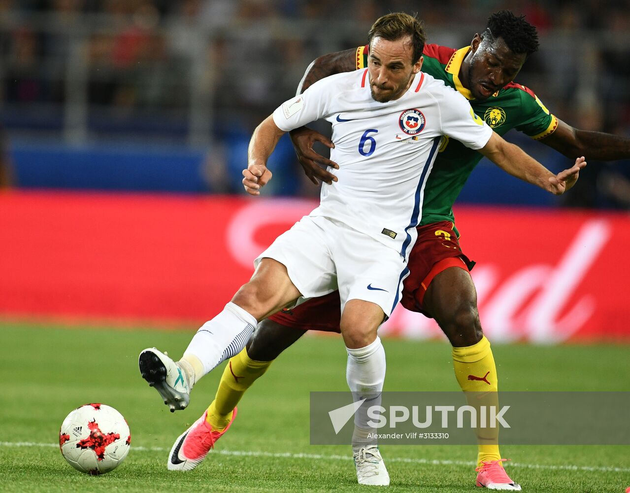 Football. 2017 FIFA Confederations Cup. Cameroon vs. Chile