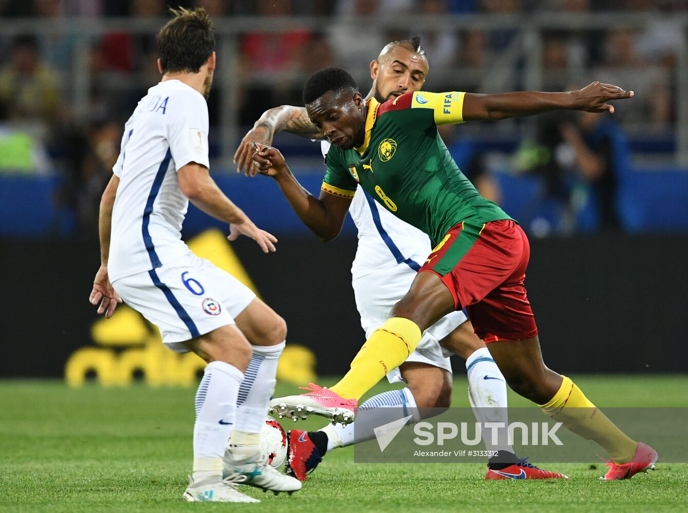 Football. 2017 FIFA Confederations Cup. Cameroon vs. Chile