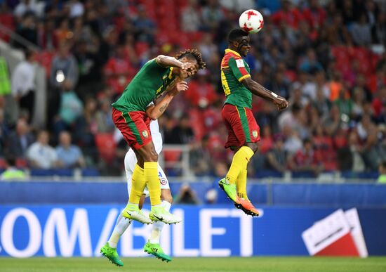 Football. 2017 FIFA Confederations Cup. Cameroon vs. Chile