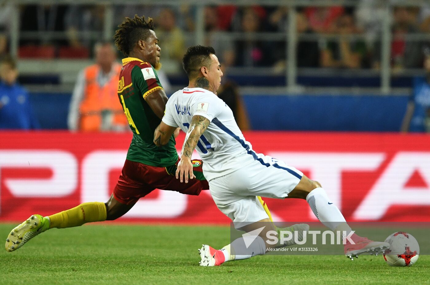 Football. 2017 FIFA Confederations Cup. Cameroon vs. Chile