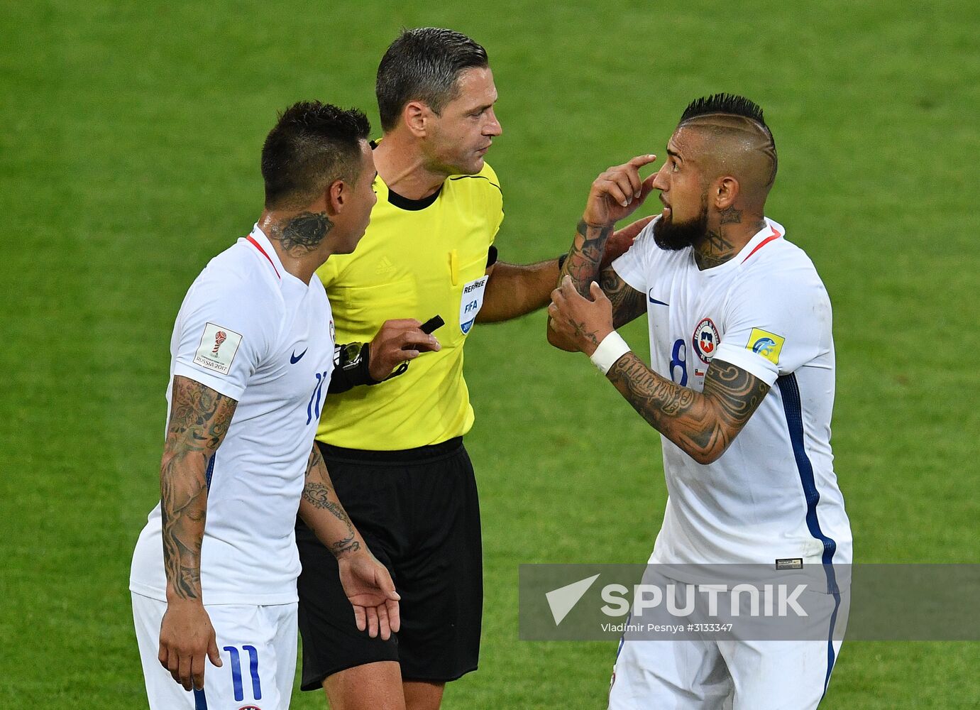 Football. 2017 FIFA Confederations Cup. Cameroon vs. Chile