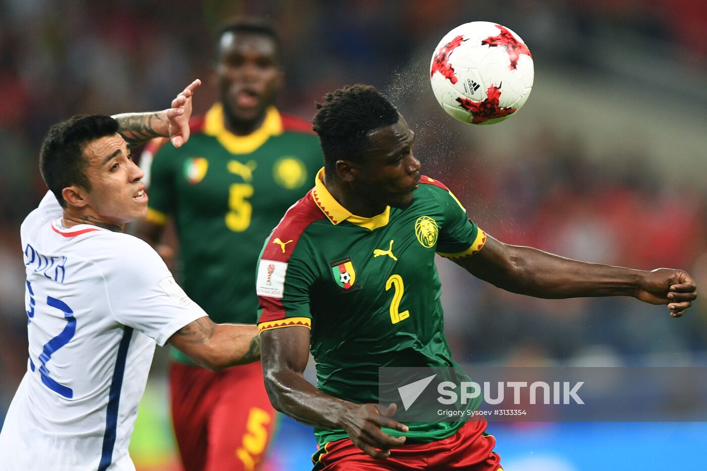 Football. 2017 FIFA Confederations Cup. Cameroon vs. Chile