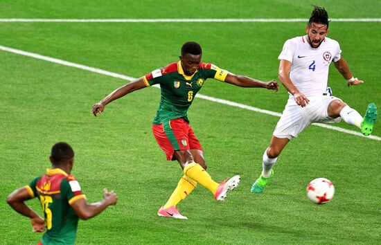 Football. 2017 FIFA Confederations Cup. Cameroon vs. Chile