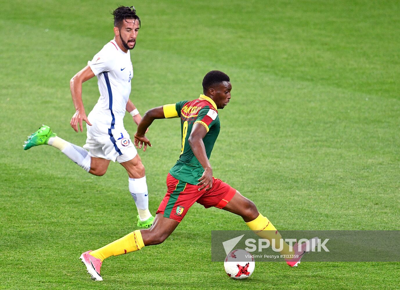 Football. 2017 FIFA Confederations Cup. Cameroon vs. Chile