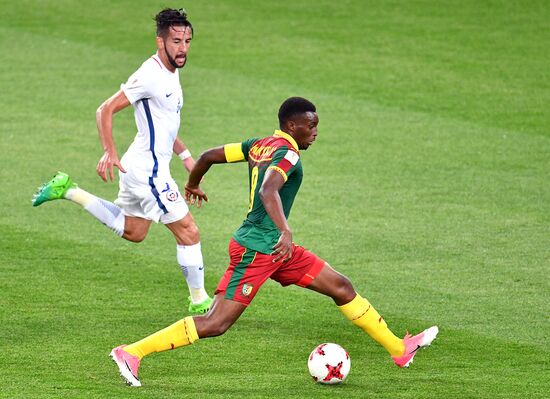 Football. 2017 FIFA Confederations Cup. Cameroon vs. Chile