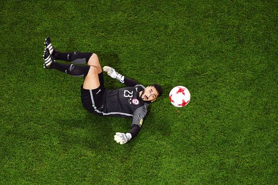 Football. 2017 FIFA Confederations Cup. Cameroon vs. Chile