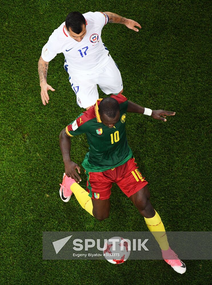 Football. 2017 FIFA Confederations Cup. Cameroon vs. Chile