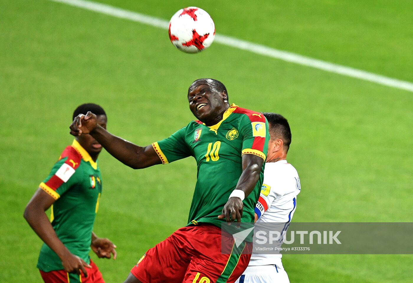 Football. 2017 FIFA Confederations Cup. Cameroon vs. Chile