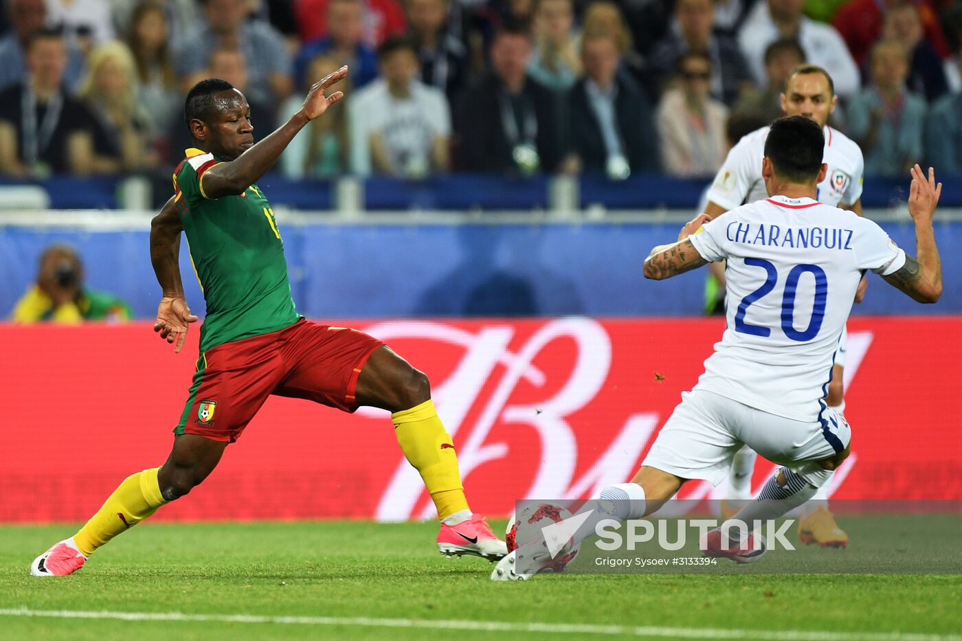 Football. 2017 FIFA Confederations Cup. Cameroon vs. Chile