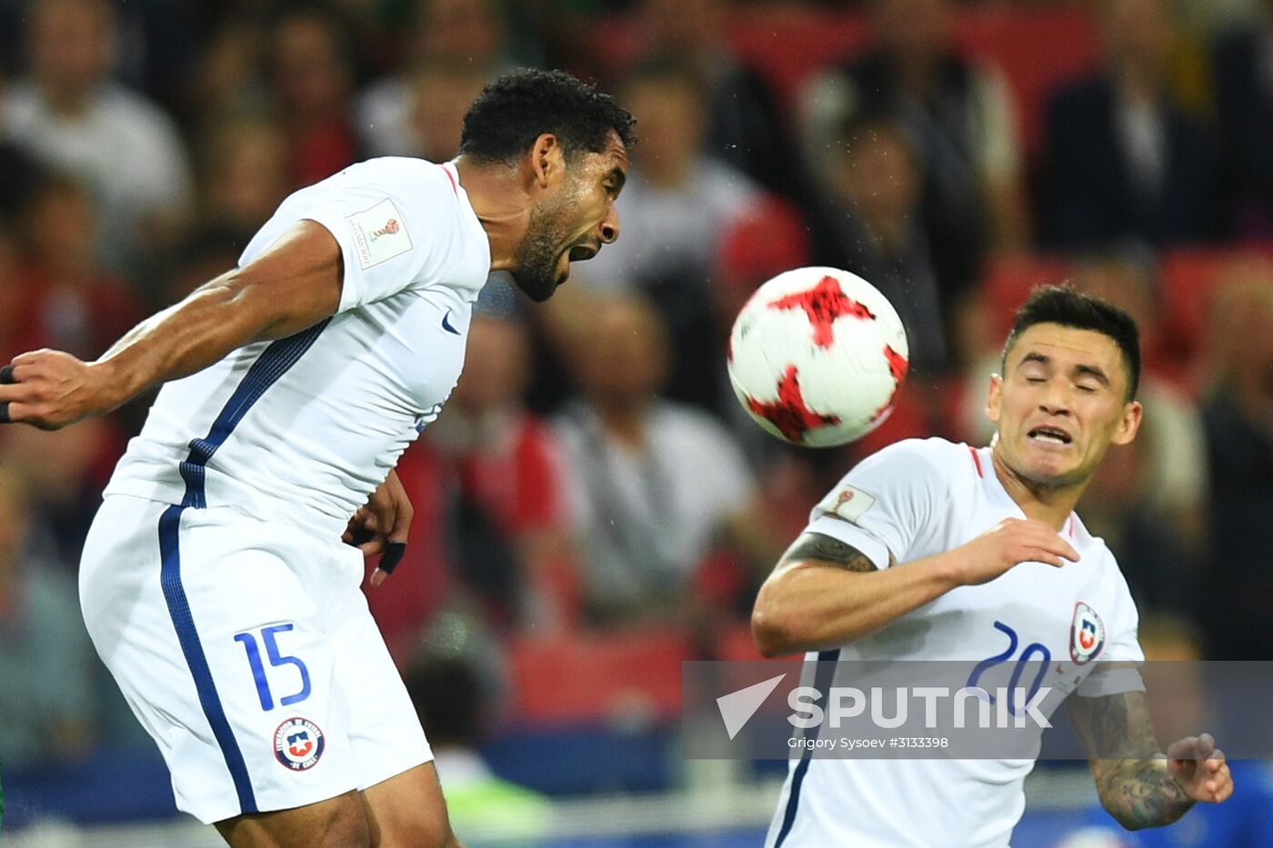 Football. 2017 FIFA Confederations Cup. Cameroon vs. Chile